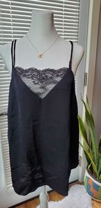 H&M black lace blouse size 14